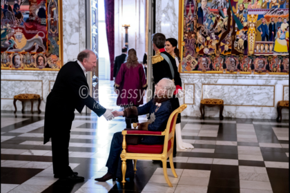 Посланик Светлан Стоев и съпругата му участваха в Новогодишния прием на кралица Маргрете ІІ 
